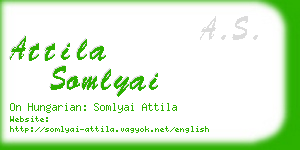 attila somlyai business card